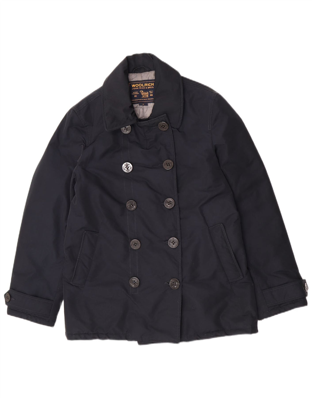 Płaszcz damski Woolrich Pea Coat UK 14, średni granat