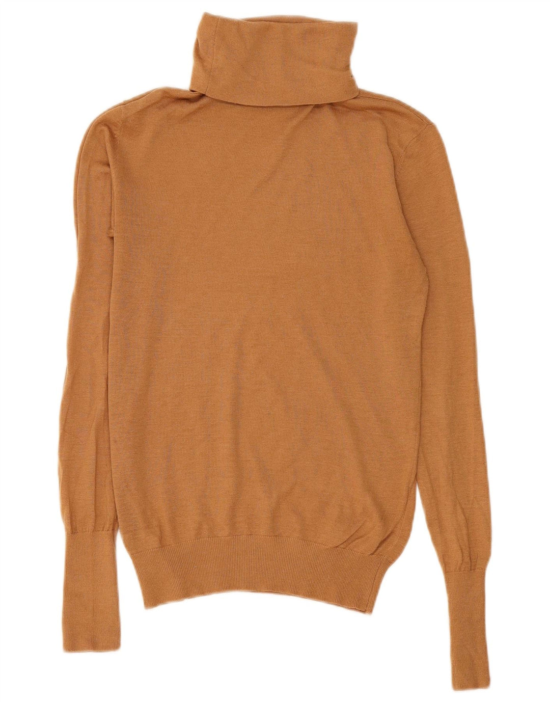 Sweter damski Zara z wywijanym dekoltem UK 12, średni brąz, modal