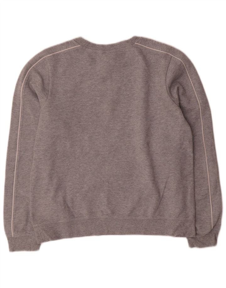 Damska bluza oversize Nike UK 10, mała, szara, nakrapiana bawełna