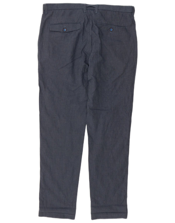 Męskie spodnie chino Zara EU 40 Medium W31 L29 Granatowe prążki