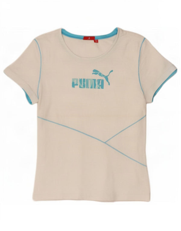 Damska koszulka z grafiką Puma Top UK 14, duża, biała