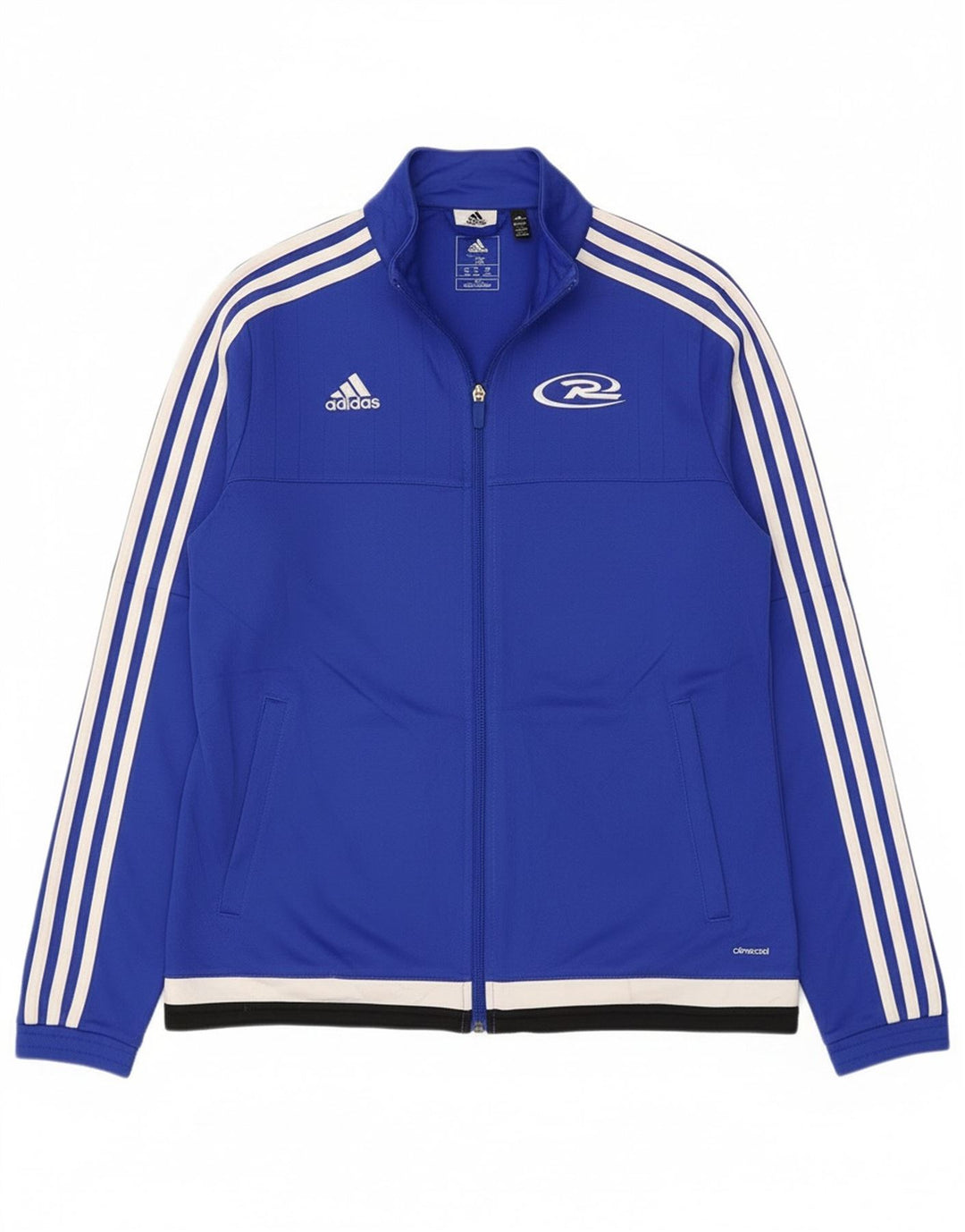 Kurtka damska adidas Royal White Graphic Tracksuit Top Jacket UK 12/14 Średni niebieski
