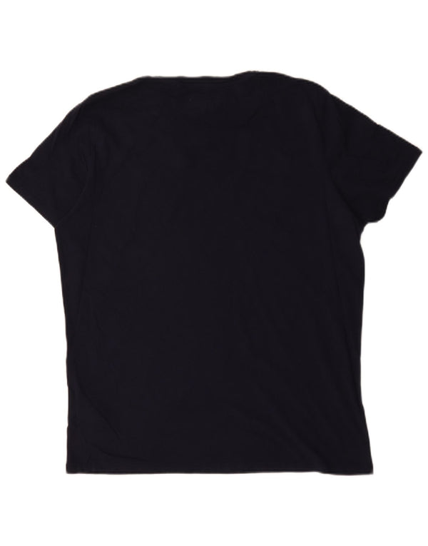 Męski T-shirt z grafiką Wrangler Top, średni, granatowy, bawełniany