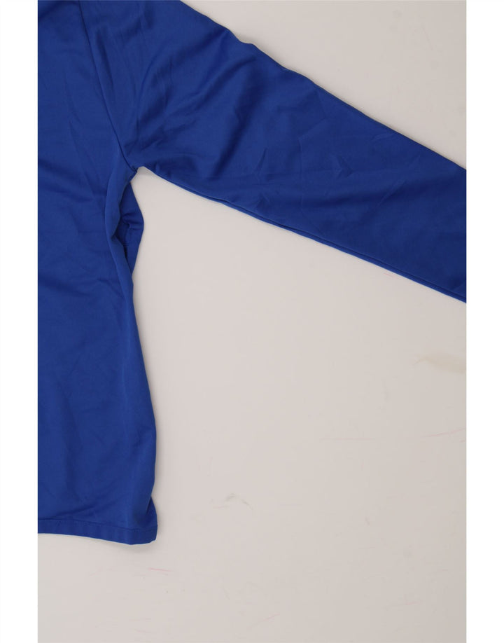 NIKE Womens Dri Fit Graphic Tracksuit Top Jacket UK 14 Medium Blue Vintage Nike and Second-Hand Nike from Messina Hembry 