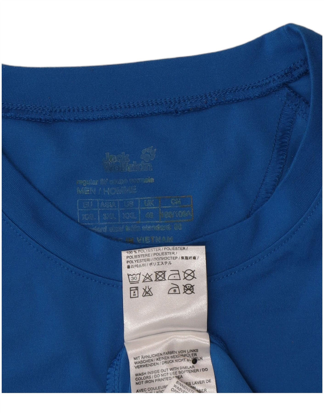 T-shirt męski Jack Wolfskin Top UK 46 2XL Niebieski poliester