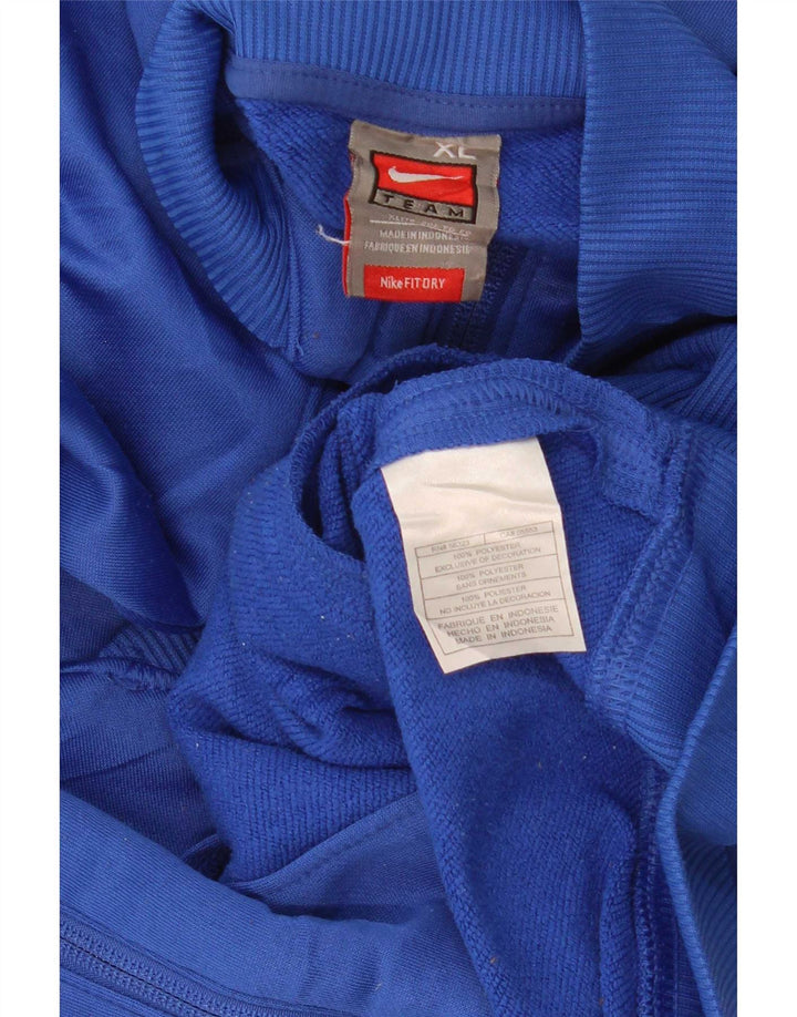 Damska bluza dresowa Nike UK 18 XL Niebieski poliester z blokami kolorów