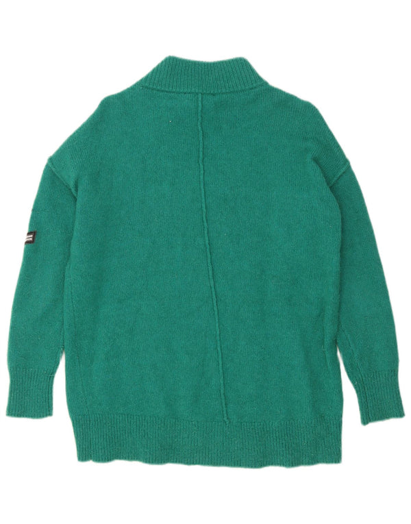 Damski sweter oversize MINT VELVET z golfem UK 10 Small Green