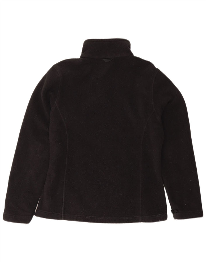 JACK WOLFSKIN Womens Fleece Jacket UK 14/16 Large Black Polyester