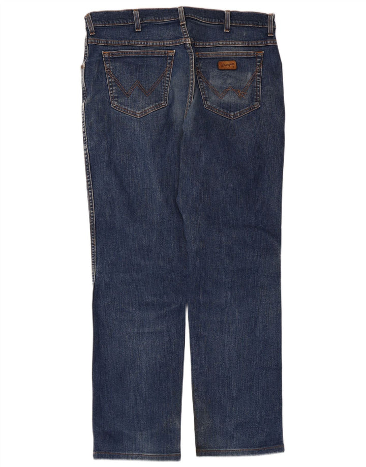 Męskie jeansy Wrangler Texas Straight W38 L32 Niebieskie, bawełniane