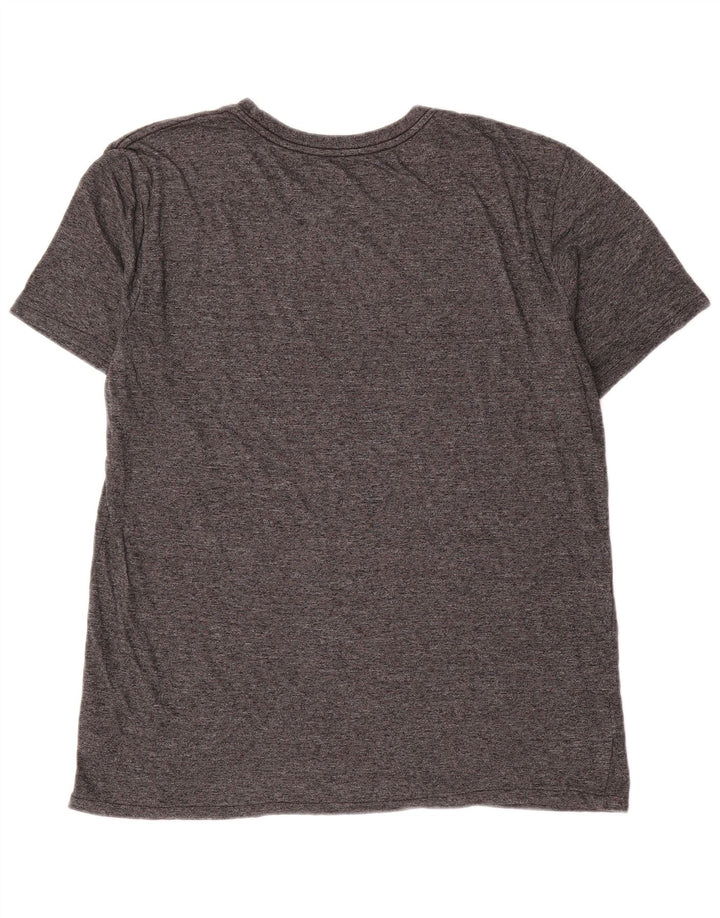 Męski T-shirt Hurley, duży, szary, nakrapiany poliester