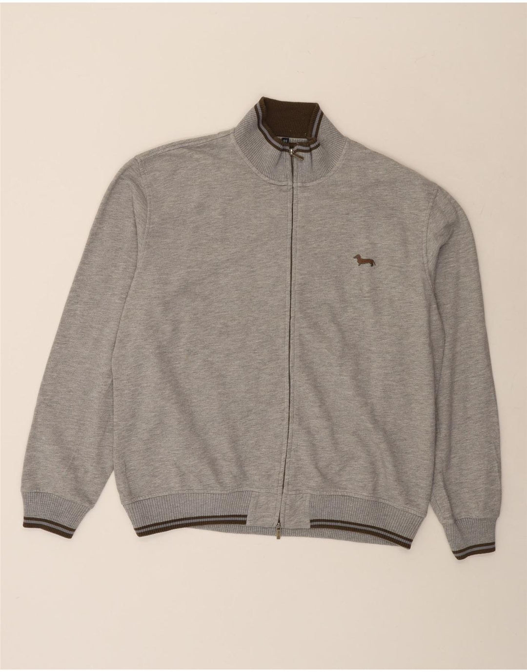 Męska kurtka dresowa Harmont & Blaine o regularnym kroju, 3XL, szara, nakrapiana