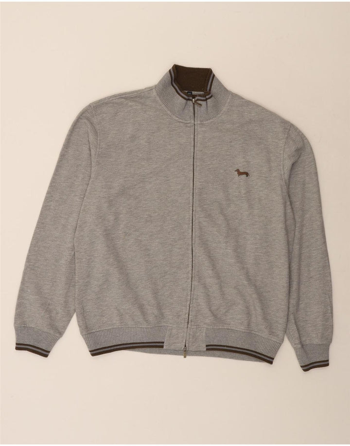 Męska kurtka dresowa Harmont & Blaine o regularnym kroju, 3XL, szara, nakrapiana