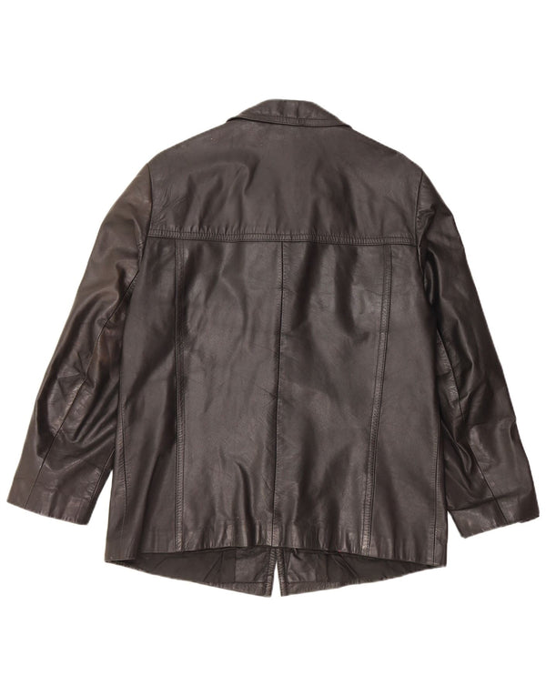 Vintage Mens Leather Jacket UK 38 Medium Black Leather