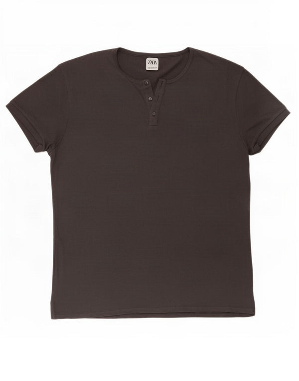 Męska koszulka T-shirt Zara XL, szara