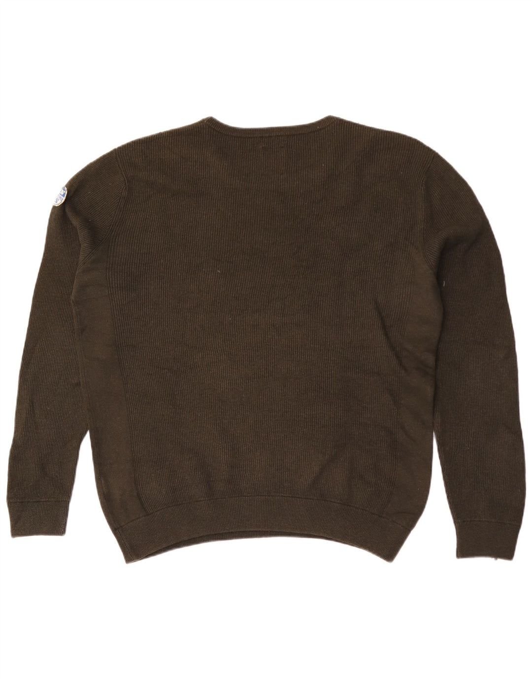 Męski sweter z okrągłym dekoltem North Sails XL, bawełniany khaki