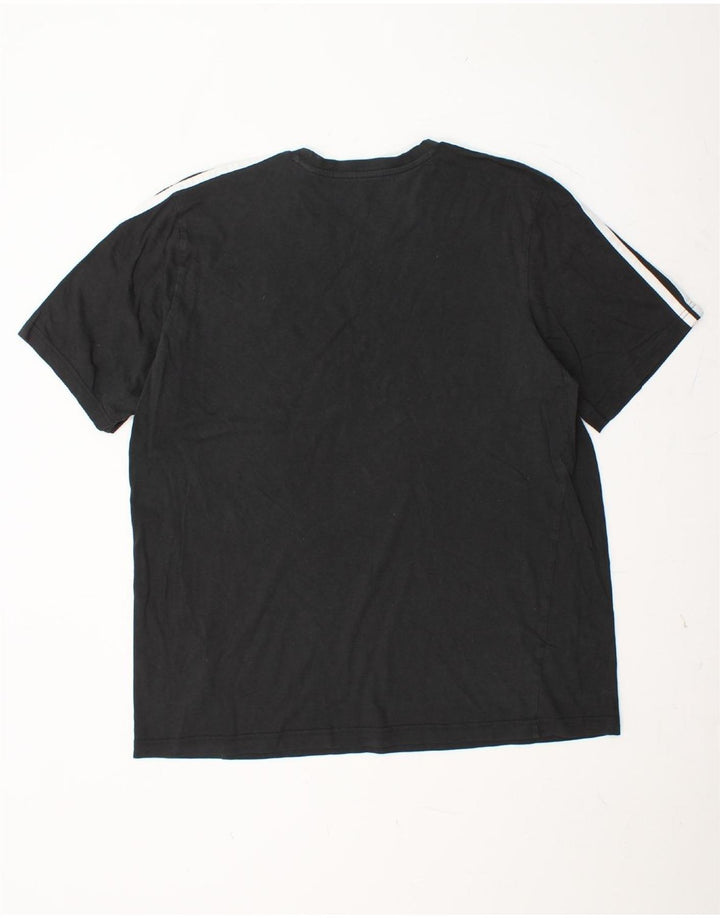T-shirt męski ADIDAS XL, czarny, bawełniany