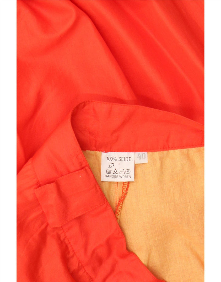 Vintage damskie zwężane spodnie cargo IT 40 Small W26 L32 Czerwony jedwab