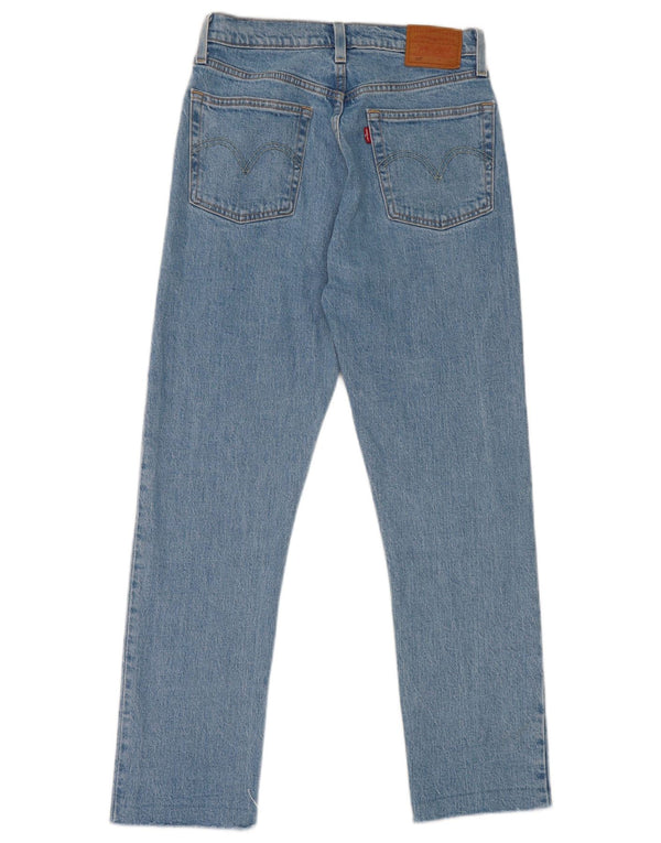Damskie jeansy Levi's 501 Straight W26 L28 Niebieskie bawełniane