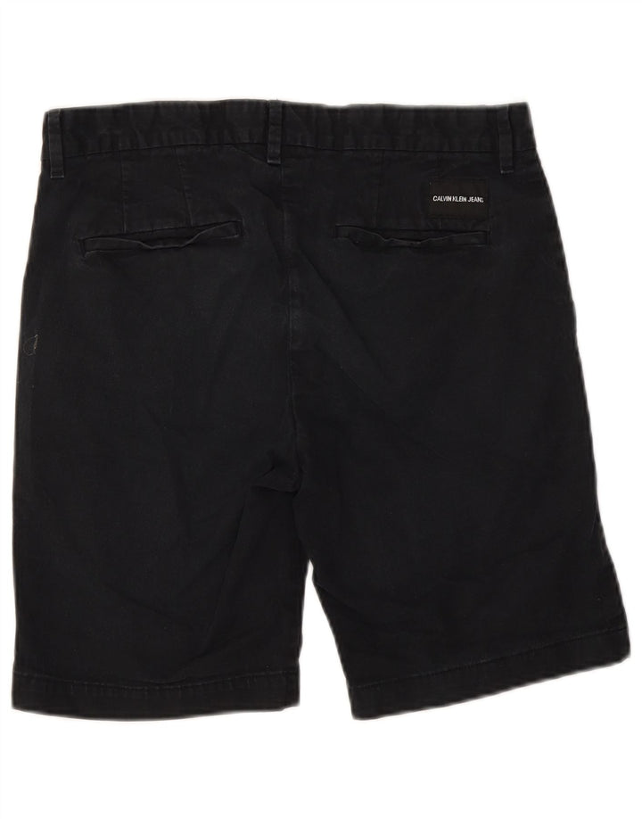 Męskie spodenki Chino Calvin Klein W30 Średni granatowy, bawełniany
