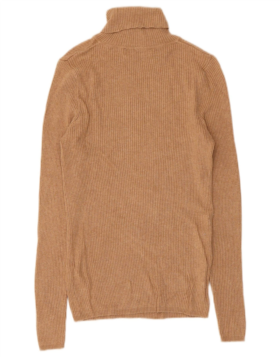 Marks & Spencer Damski sweter z golfem UK 10 Small Brown Wiskoza