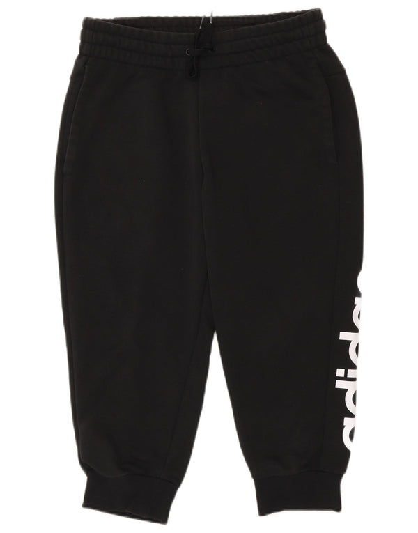 Damskie spodnie dresowe Adidas Capri Graphic Joggers UK 4/6 XS Czarne