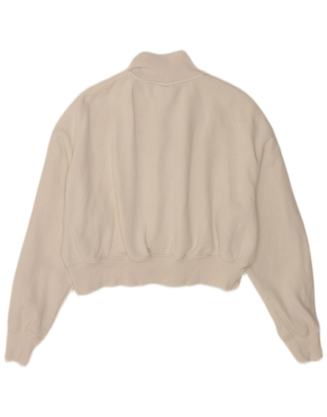 Damska bluza dresowa Nike Oversized Crop Zip Neck Sweter UK 10 Small White