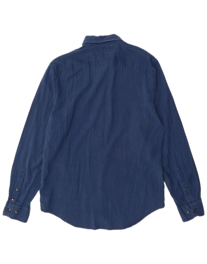 Męska koszula TOMMY HILFIGER New York Fit, bawełniana, w kolorze średniego błękitu