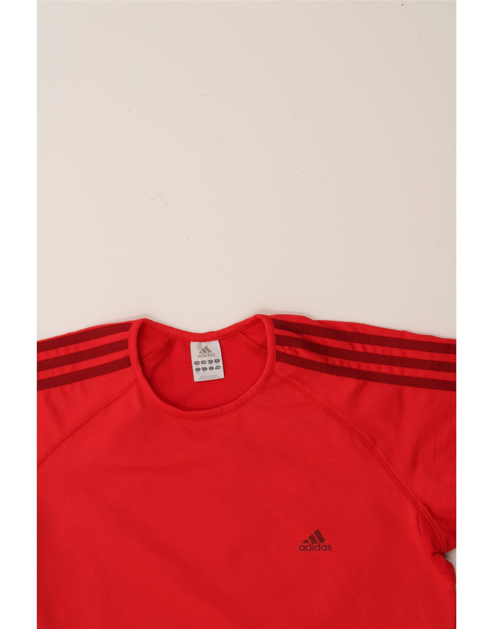 ADIDAS Womens T-Shirt Top UK 20 2XL Red Polyester Vintage Adidas and Second-Hand Adidas from Messina Hembry 
