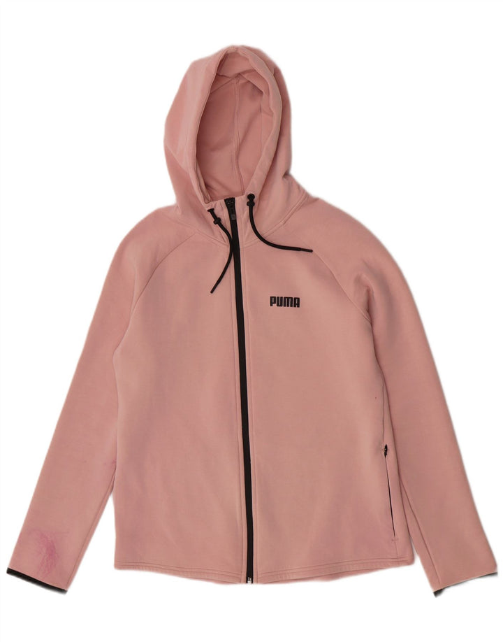 Damski sweter Puma z kapturem i zamkiem UK 14, duży, różowy