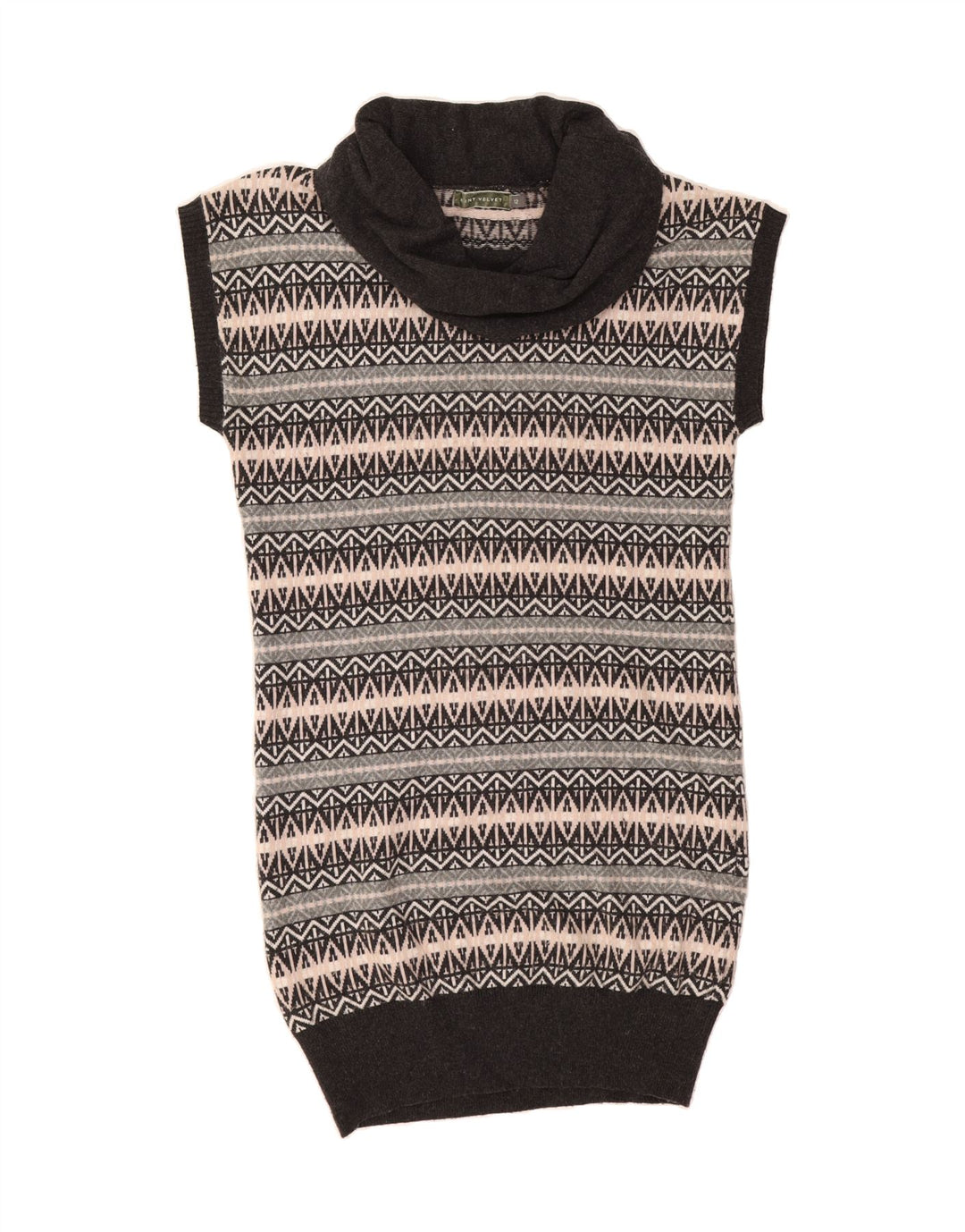 MINT VELVET Womens Longline Roll Neck Jumper Sweater UK 12 Medium Grey Vintage MINT VELVET and Second-Hand MINT VELVET from Messina Hembry 