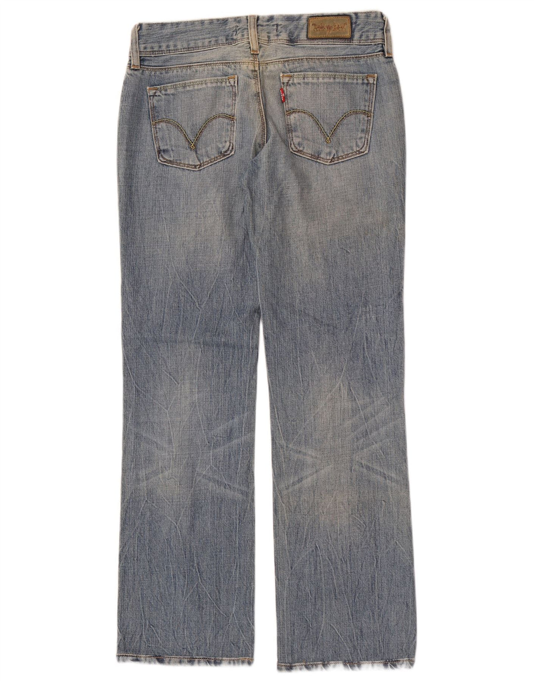 Damskie jeansy Levi's 570 Straight W28 L30 Niebieskie bawełniane