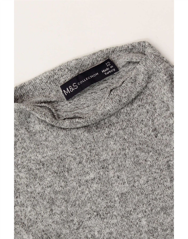T-shirt damski Marks & Spencer UK 12, średni szary, nakrapiany