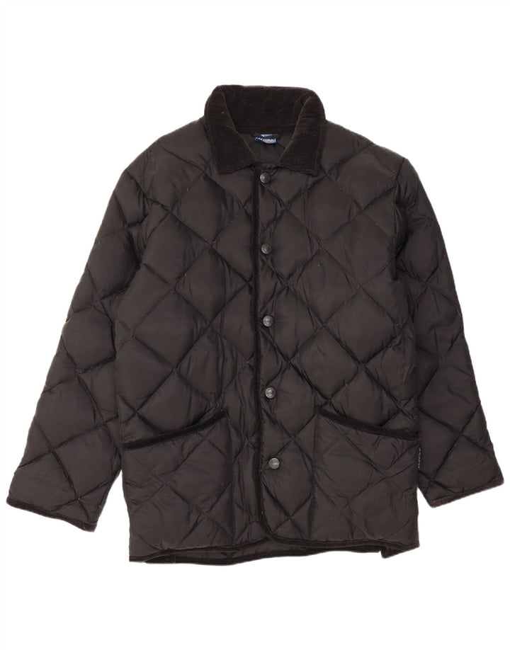 Męska wyściełana pikowana kurtka Asics UK 36, mała, czarna, z poliamidu