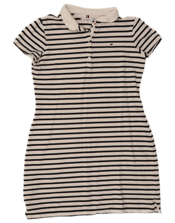 Damska sukienka polo Tommy Hilfiger UK 18 XL, bawełniana w białe paski