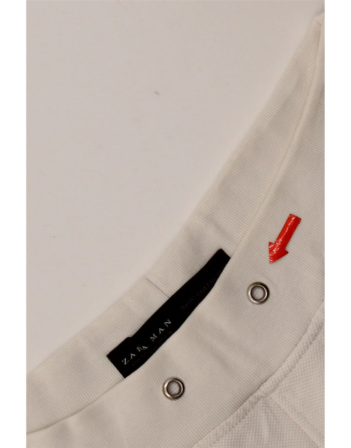 Męskie spodenki chino Zara, średnie W31, biała bawełna