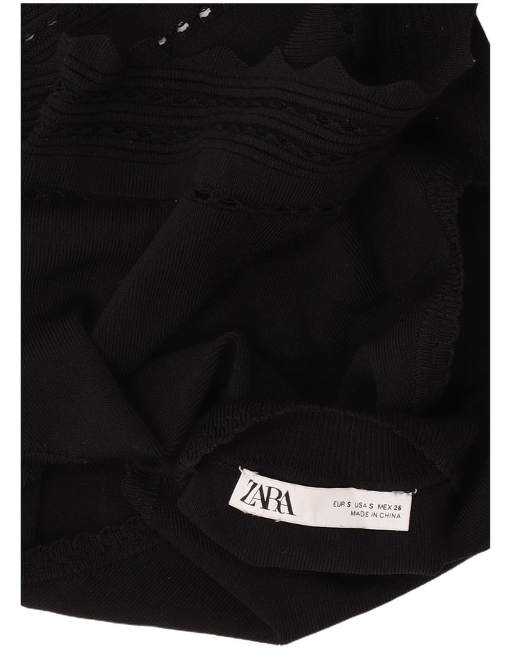 Damski podkoszulek Zara Crop Vest UK 8 Small Black