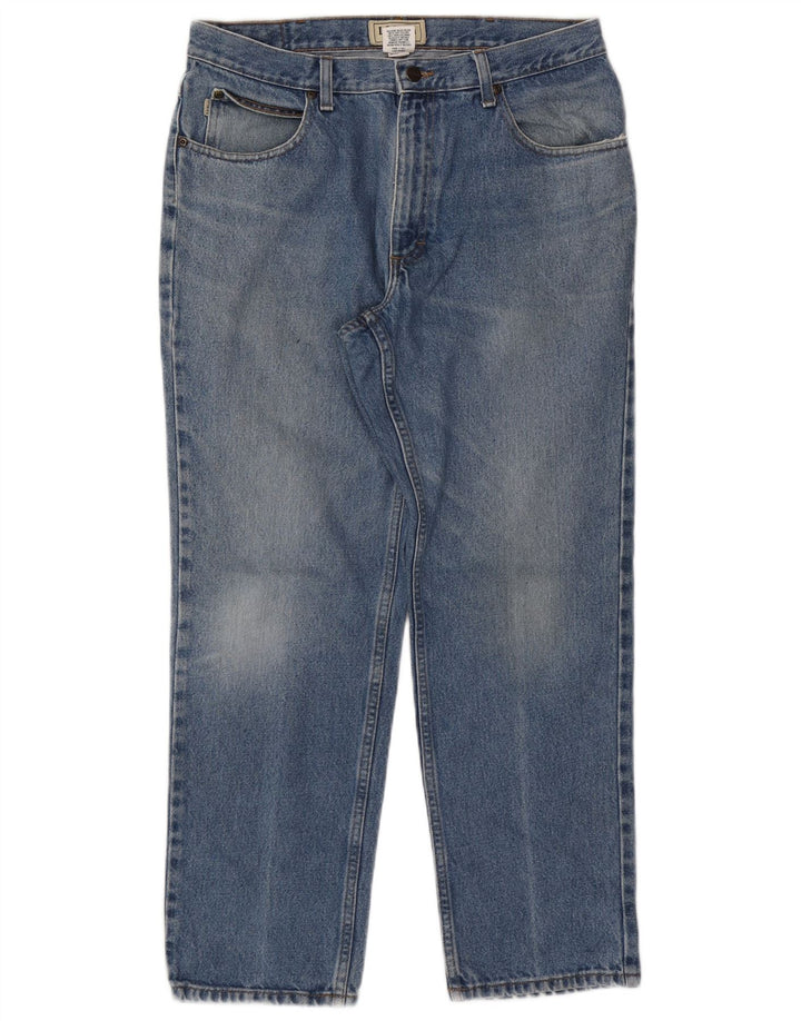 L.L.BEAN Męskie proste dżinsy o klasycznym kroju W34 L29 Niebieska bawełna