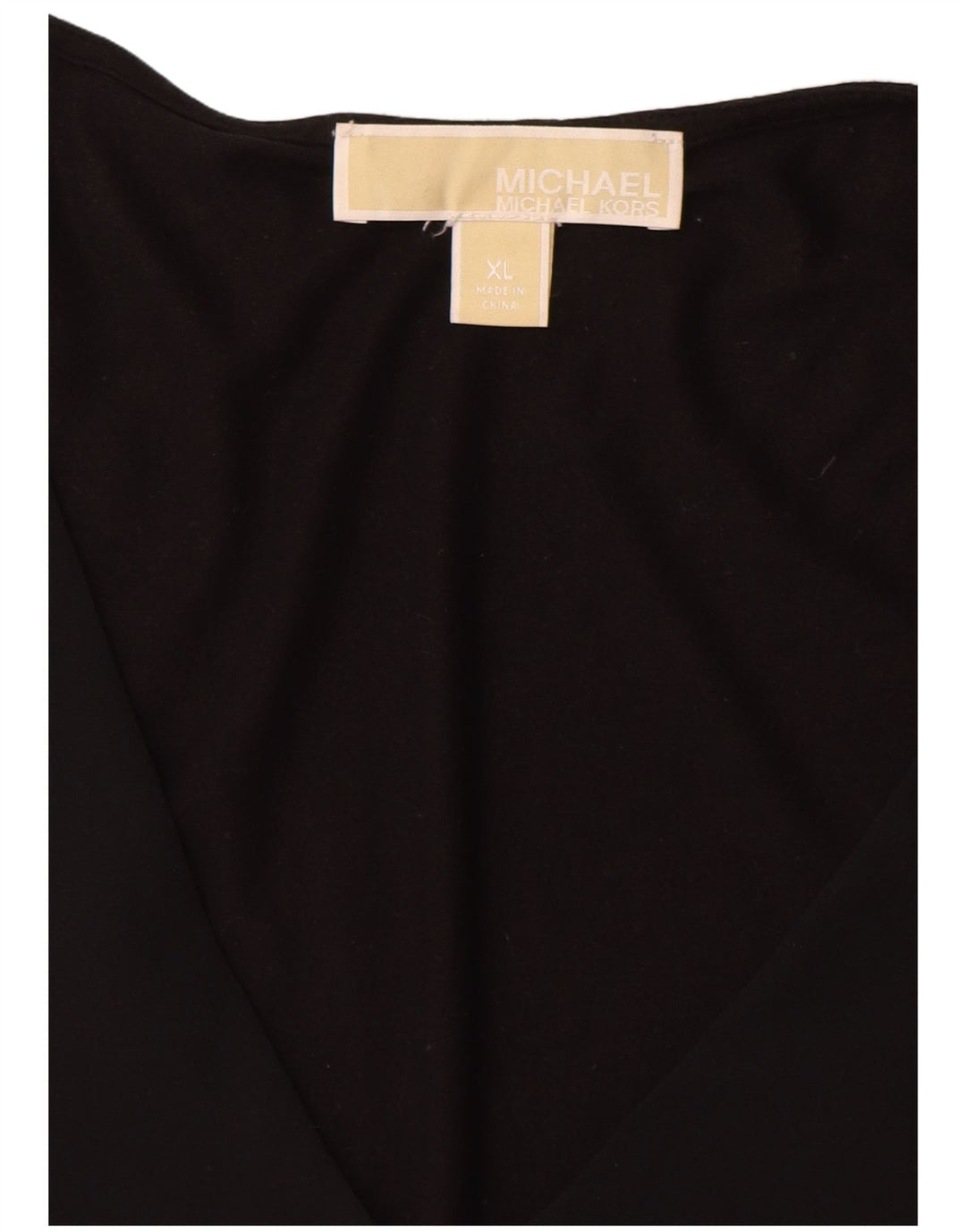 MICHAEL KORS Damski top z rękawem 3/4 UK 18 XL, czarny, syntetyczny