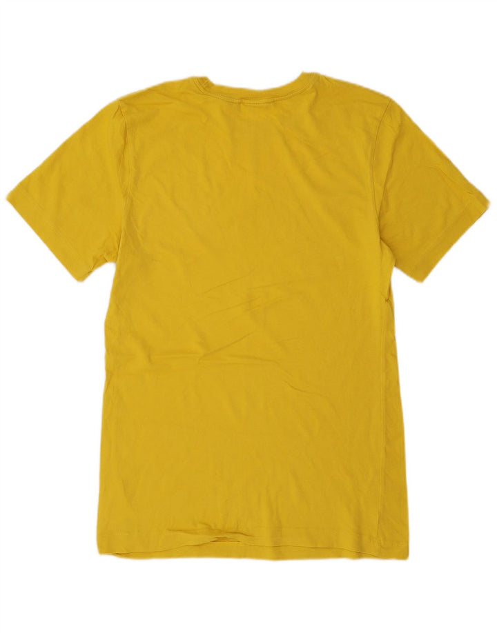 Męski T-shirt z grafiką Nike, mały, żółty, bawełniany