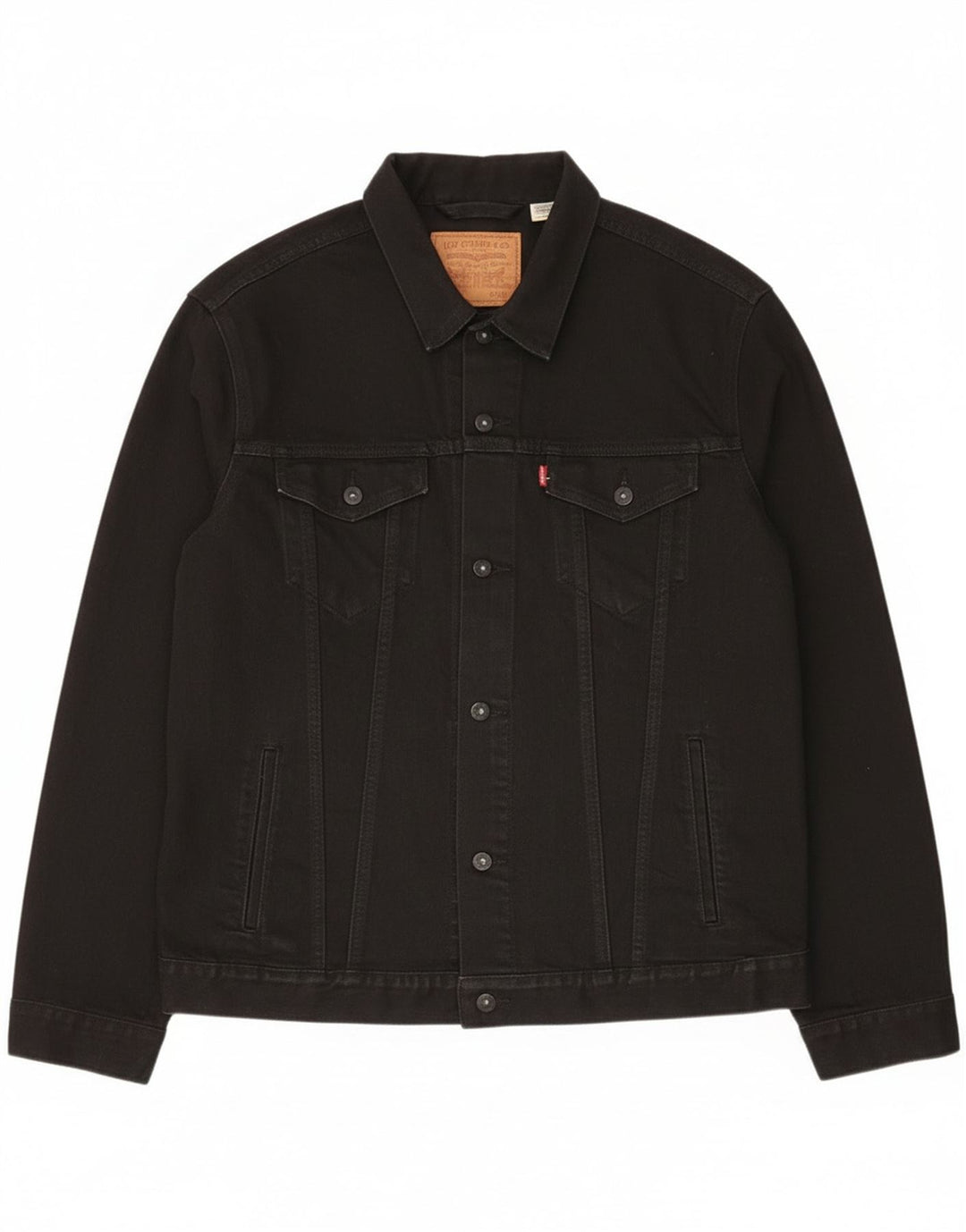 Męska kurtka dżinsowa Levi's UK 44 2XL Czarna bawełniana