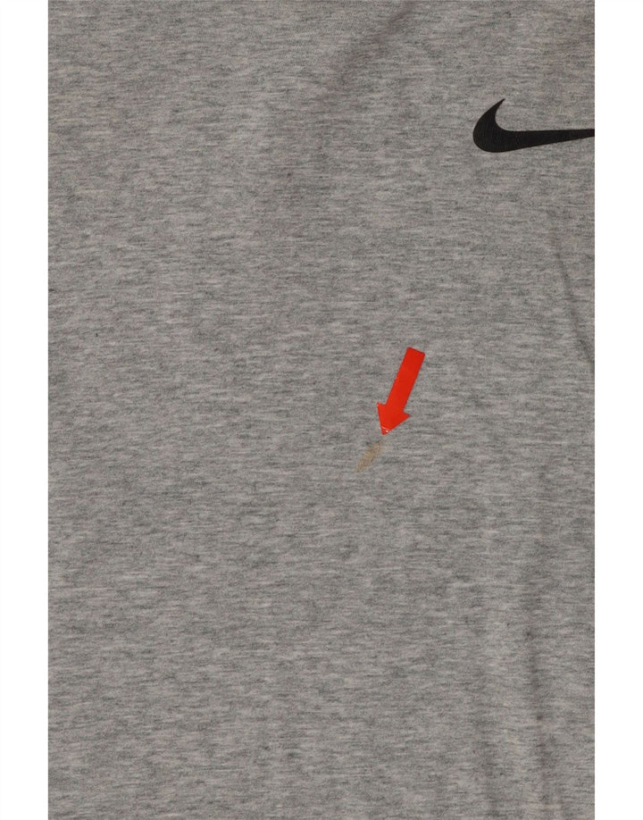 NIKE Mens Dri Fit T-Shirt Top Medium Grey Cotton Vintage Nike and Second-Hand Nike from Messina Hembry 