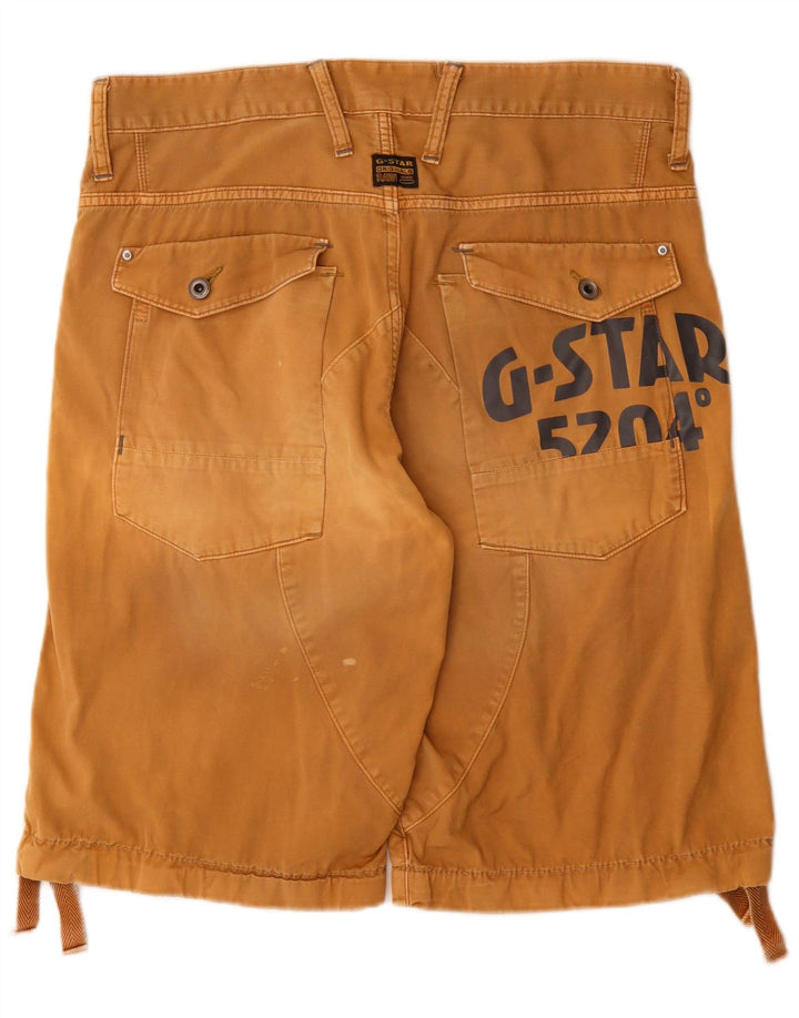 Męskie spodenki cargo z grafiką G-Star W34, duże, beżowe, bawełniane