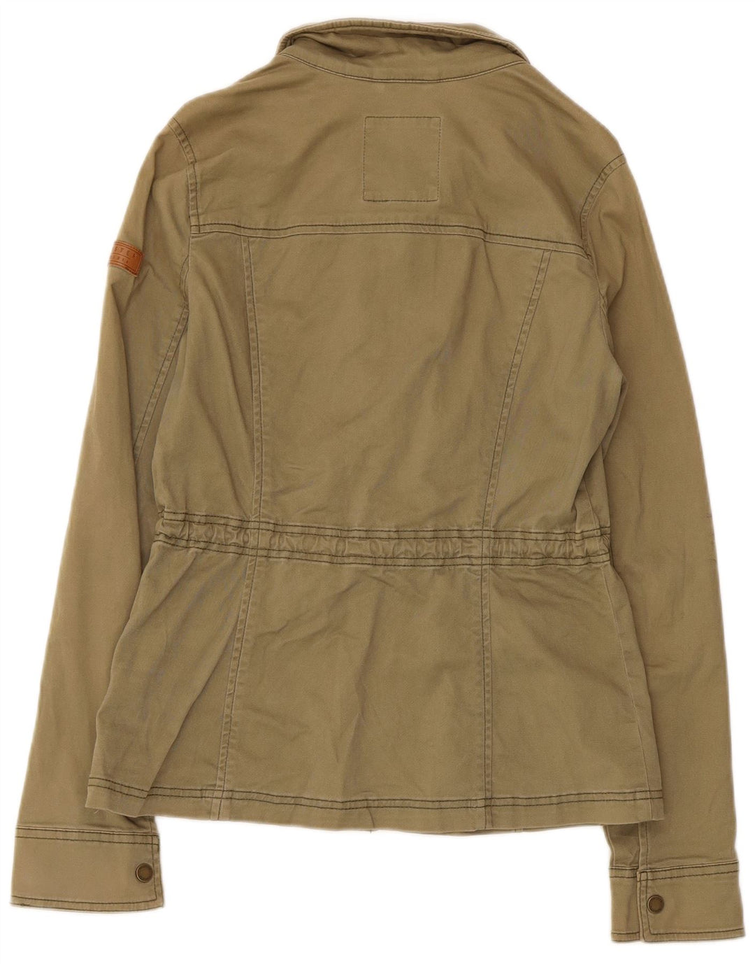Damska kurtka użytkowa Hollister UK 12, średnia bawełna khaki