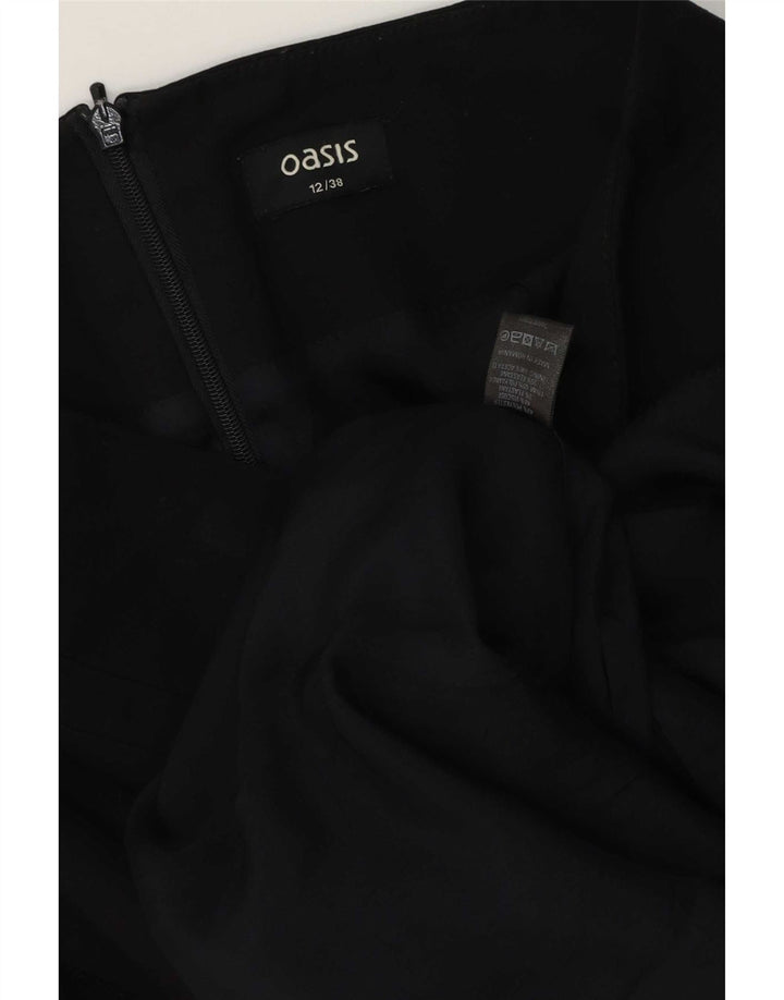 Prosta spódnica damska Oasis UK 12 Medium W32 Czarny poliester