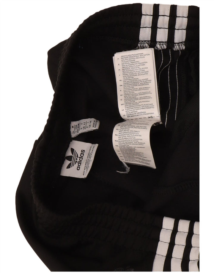 Damskie spodnie dresowe Adidas UK 14, średnie, czarne, bawełniane