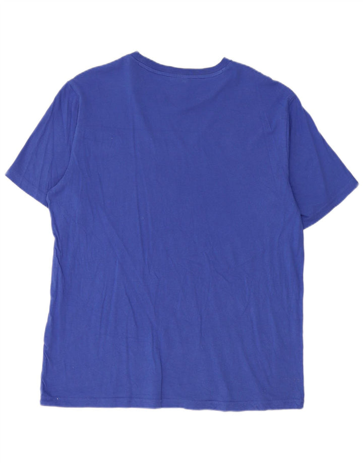 Męski T-shirt Champion z grafiką, średni niebieski