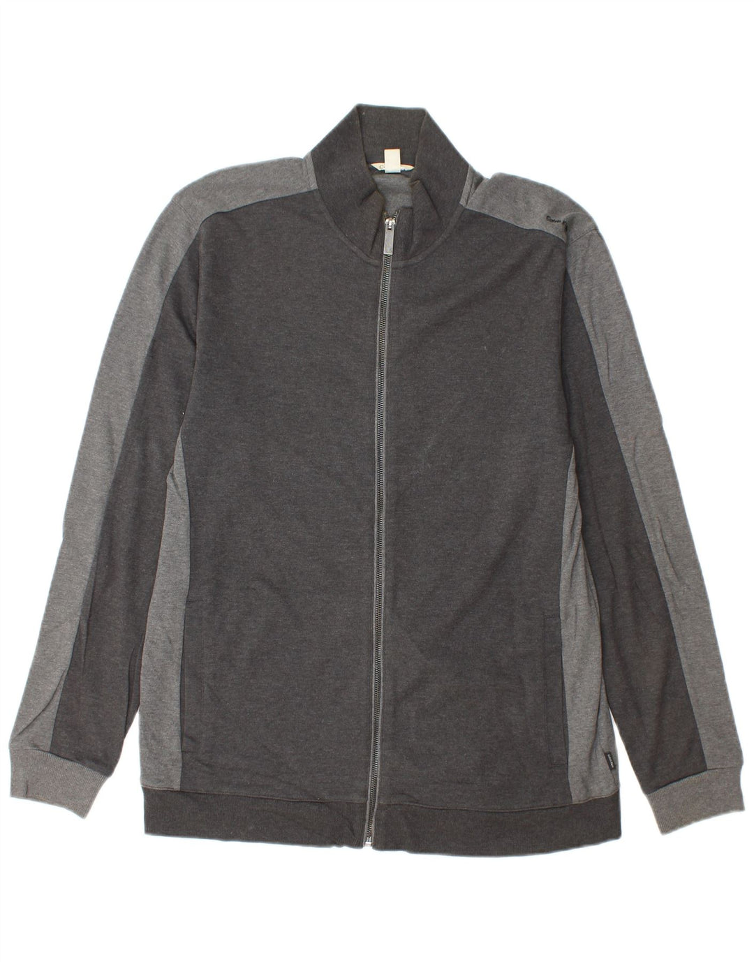 Męska kurtka dresowa CALVIN KLEIN, duża, szara, bawełniana