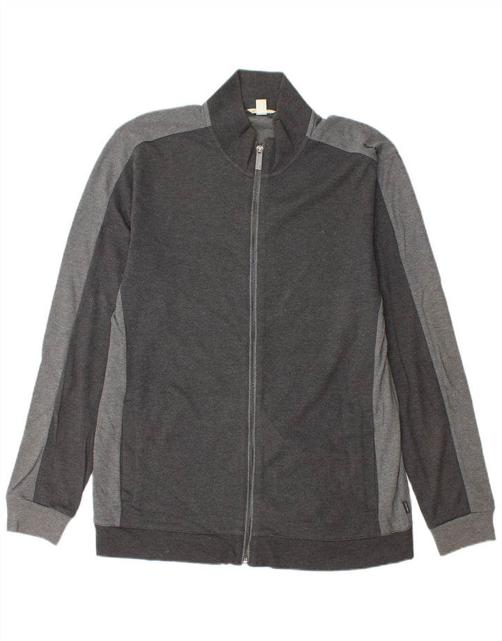 Męska kurtka dresowa CALVIN KLEIN, duża, szara, bawełniana