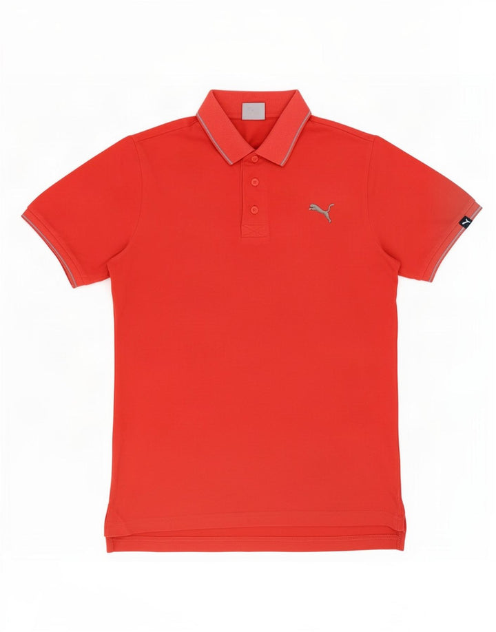 Męska koszulka polo Puma, mała, czerwona, bawełniana