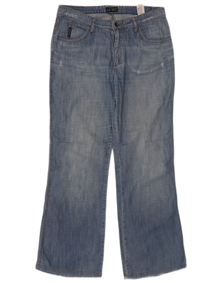 Damskie jeansy ARMANI w trudnej sytuacji Bootcut W31 L29, niebieska bawełna